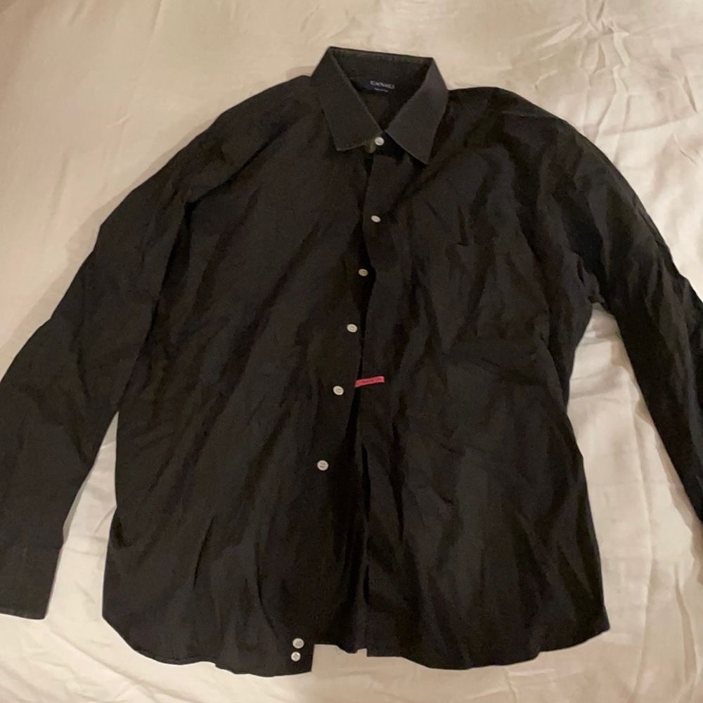 Men’s Black CANALI Dress Shirt Made in Italy